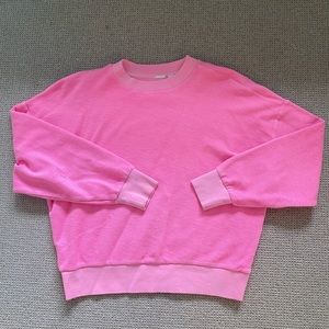 Neon Pink crew neck sweatshirt!!